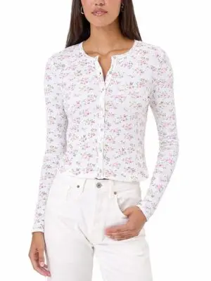 Goldie Lewinter Petite Fleur Crop Cardigan