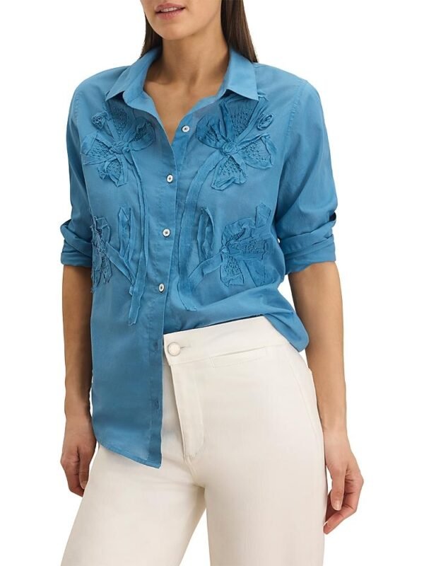 Nic+Zoe Petites Dimensional Bloom Shirt