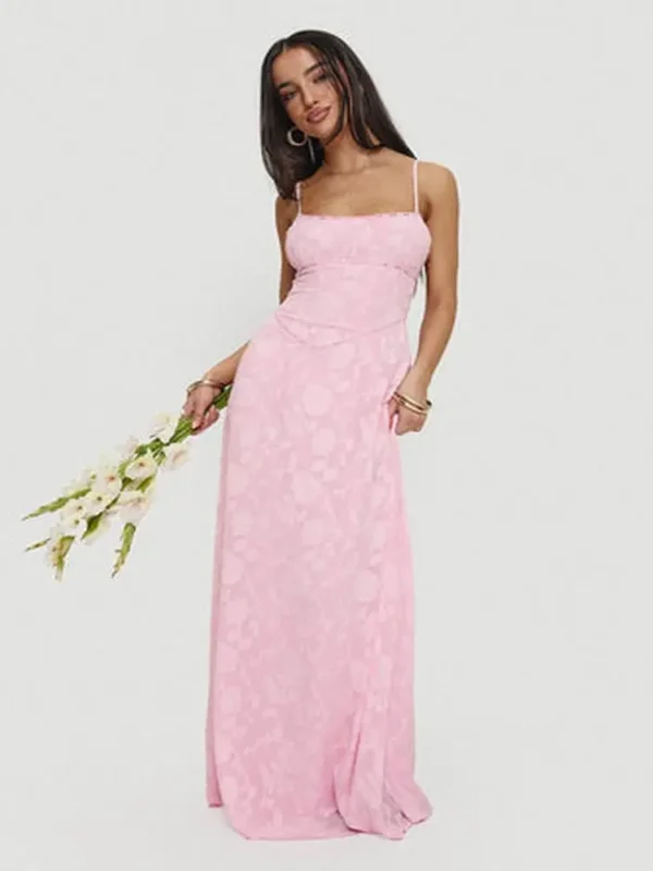 South Of France Maxi Dress Pink Petite