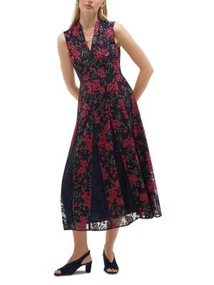 Hobbs London Petites Quin Embroidered Dress
