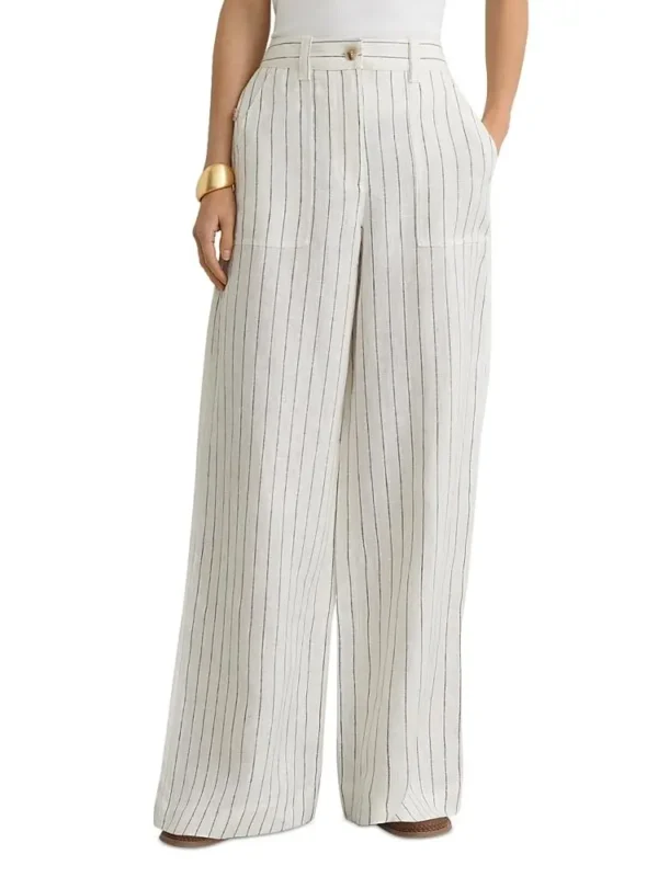 Reiss Petites Ashby Wide Leg Trousers
