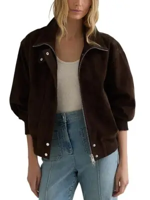 Reiss Petite Cara Leather Jacket
