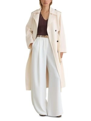 Reiss Petite Charli Double Breasted Trench Coat