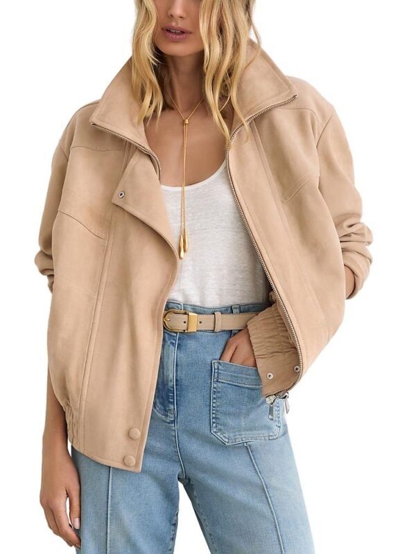 Reiss Petite Petra Suede Jacket