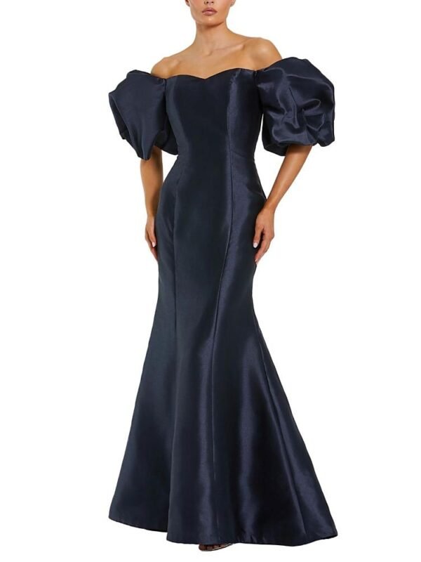 Mac Duggal Petite Sweetheart Off The Shoulder Puff Sleeve Gown
