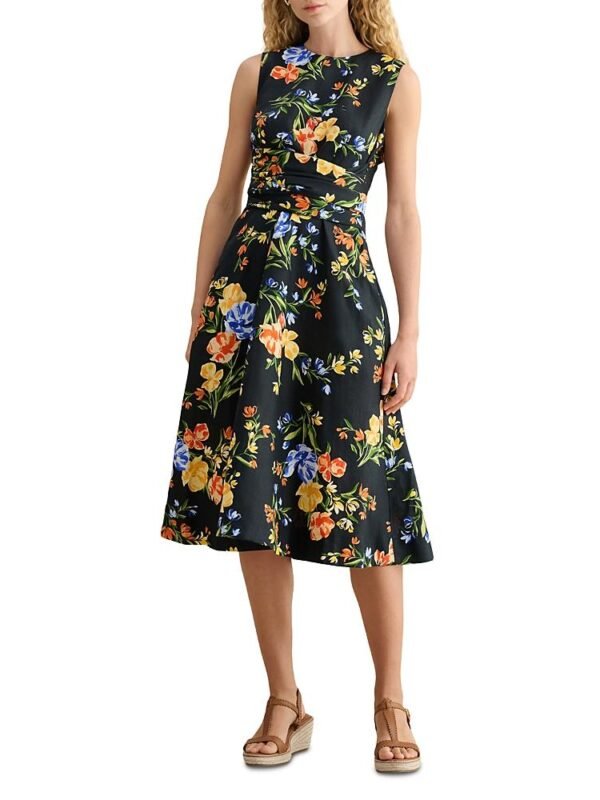 Hobbs London Petite Twitchill Linen Dress