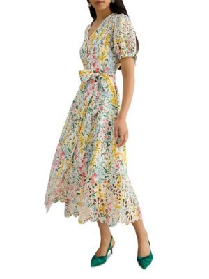 Hobbs London Petite Christie Button Front Dress