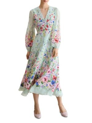 Hobbs London Petite Monica Silk Dress