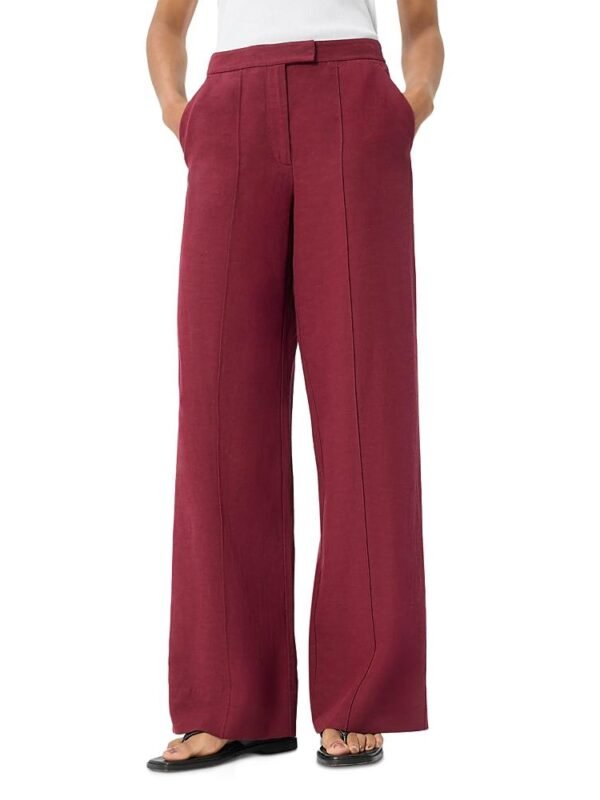 Whistles Petite Full Length Pintuck Trousers