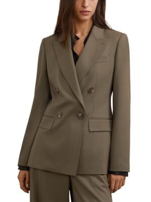 Reiss Petite Solene Double Breasted Blazer