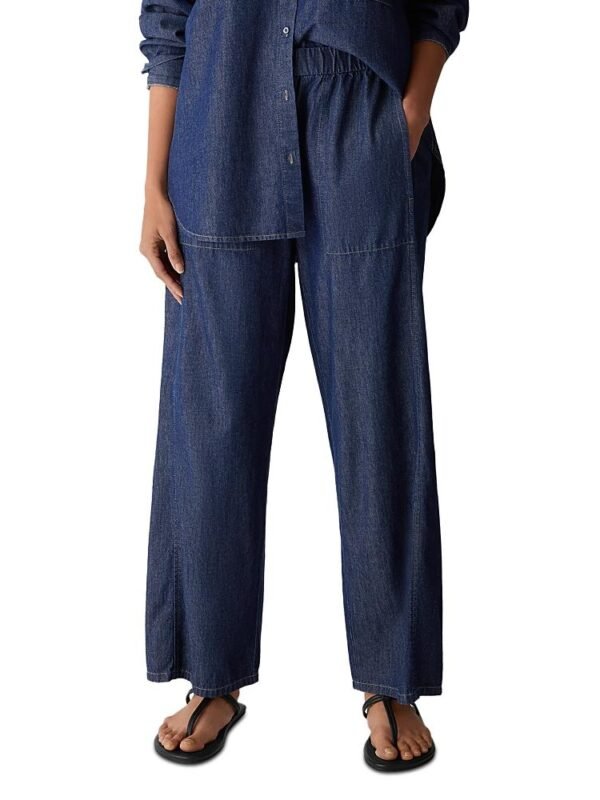 Eileen Fisher Petites Ankle Wide Leg Pants