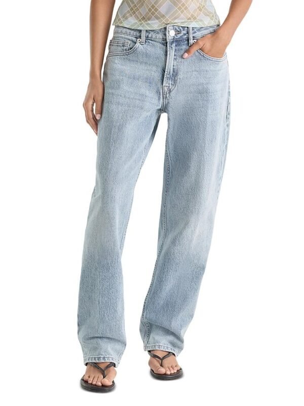 Good American Good Petite 90s Mid Rise Jeans in Indigo1257