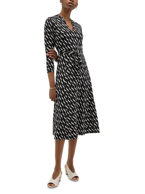 Hobbs London Petite Theodora V Neck Jersey Dress