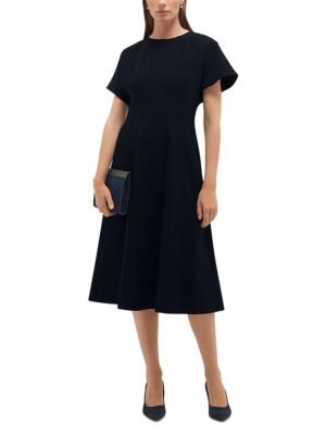 Hobbs London Petites Melina Cap Sleeve Midi Dress
