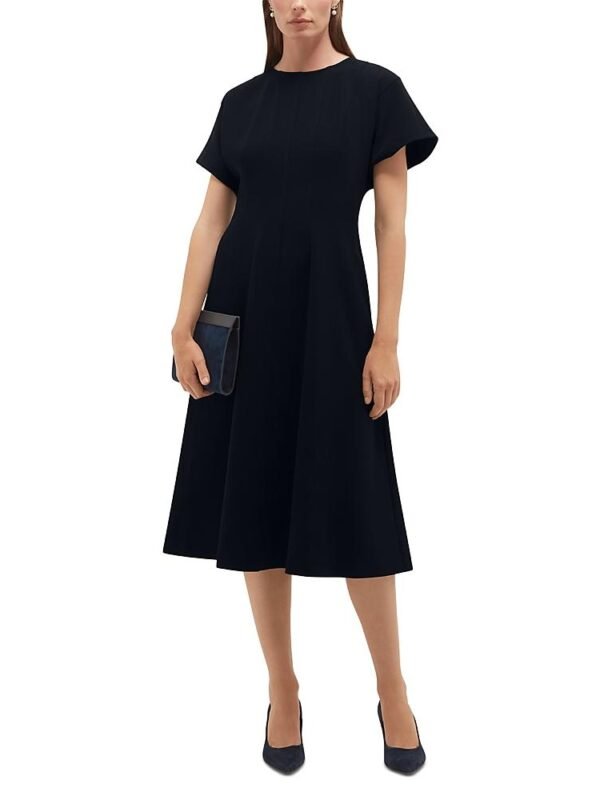 Hobbs London Petites Melina Cap Sleeve Midi Dress
