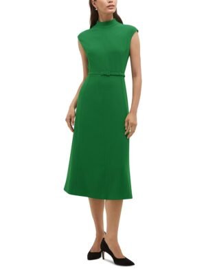 Hobbs London Petites Mae Belted Turtleneck Dress