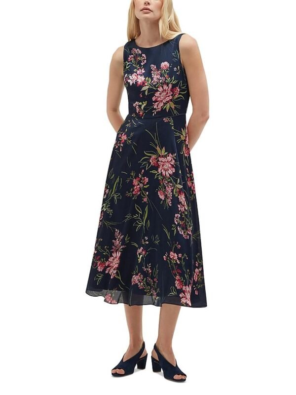Hobbs London Petites Carly Textured Satin Dress