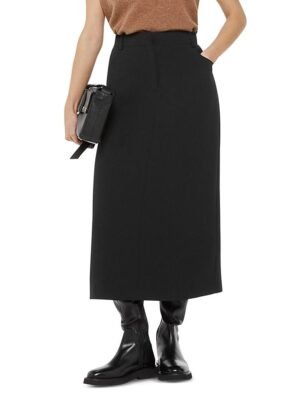 Whistles Petite Abigail Tailored Midi Skirt