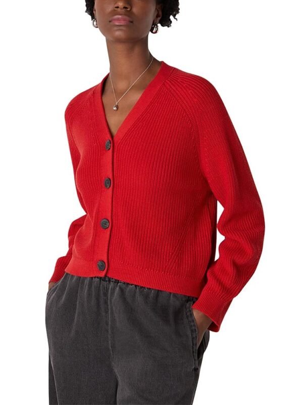 Whistles Petites V Neck Cardigan
