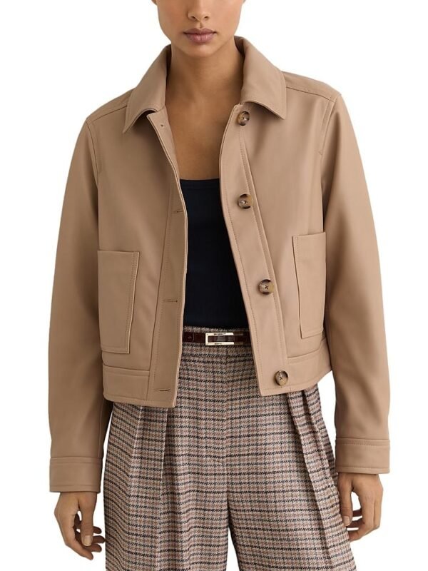 Reiss Petites Sonny Leather Jacket