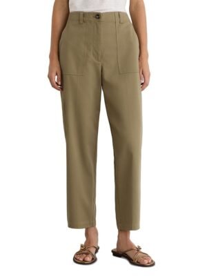 Reiss Petites Kasia Patch Pocket Tapered Pants