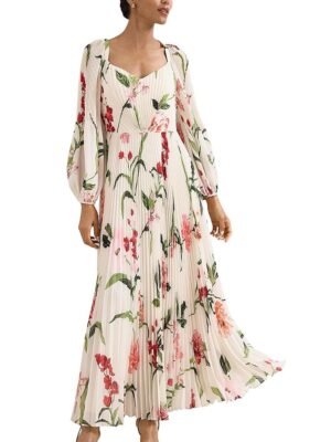 Phase Eight Petites Reanna Pleated Maxi Dress