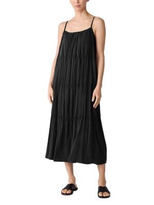 Eileen Fisher Petites Scoop Neck Silk Dress