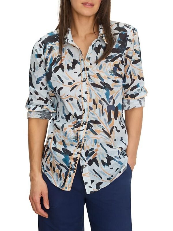 Nic+Zoe Petites Garden Shade Crinkle Shirt