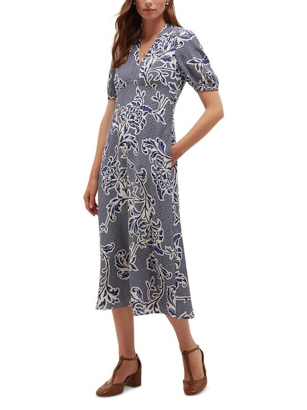 Hobbs London Petites Sidonie Floral Midi Dress