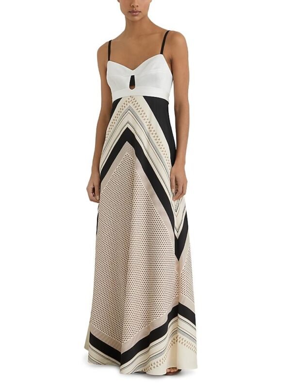 Reiss Petites Myra Scarf Print Maxi Dress