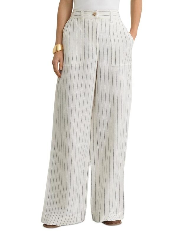 Reiss Petites Ashby Wide Leg Trousers