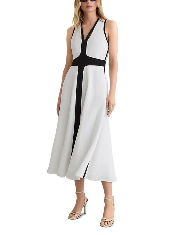 Reiss Petite Nova Contrast Trim Dress