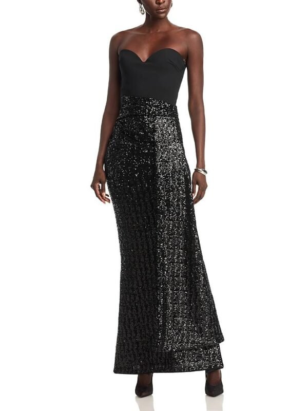Chiara Boni La Petite Robe Desis Pailettes Long Gown