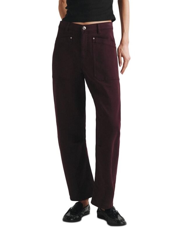 DL1961 Petites Billie High Rise Barrel Jeans in Viola