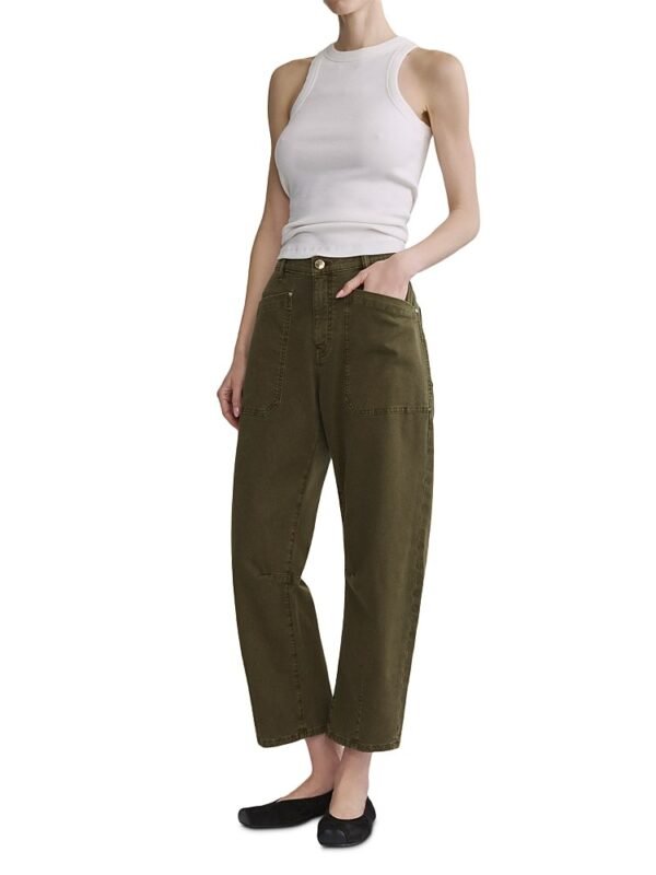 DL1961 Bilie Easy Barrel Petite Mid Rise 26 Jeans in Pine