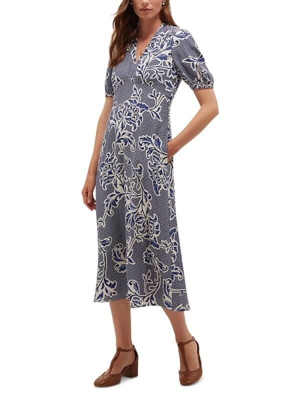 Hobbs London Petites Sidonie Floral Midi Dress