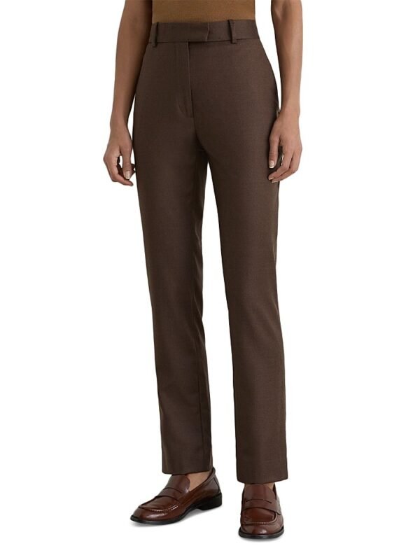 Reiss Petites Derby Wool Blend Slim Pants
