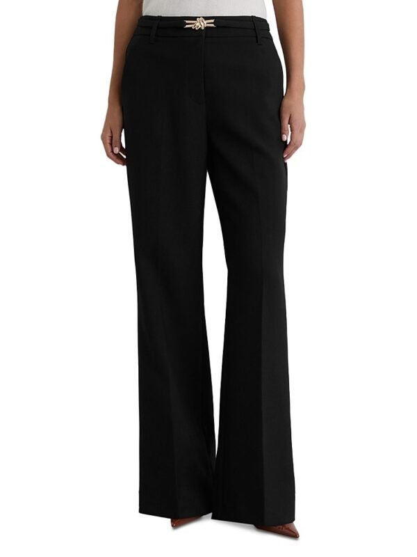 Reiss Petite Leona Belted Flare Leg Pants