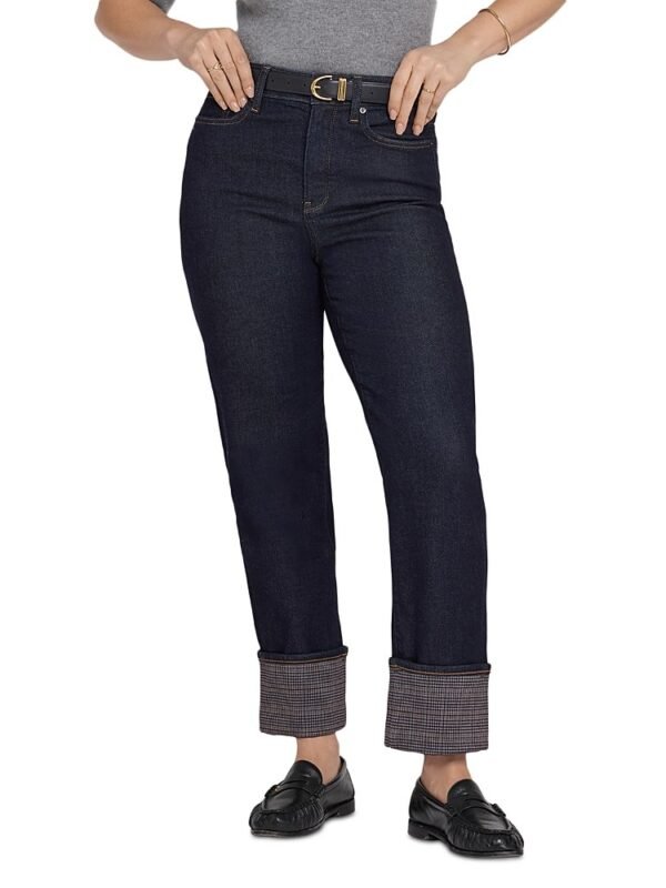 Nydj Petite Kasey Cotton Blend Ankle Stovepipe Jeans in Rinse