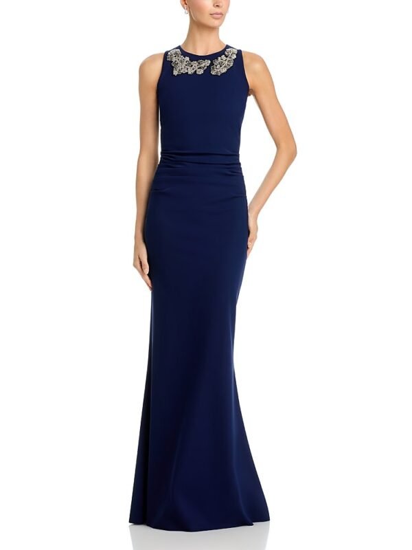 Chiara Boni La Petite Robe Beaded Sleeveless Gown