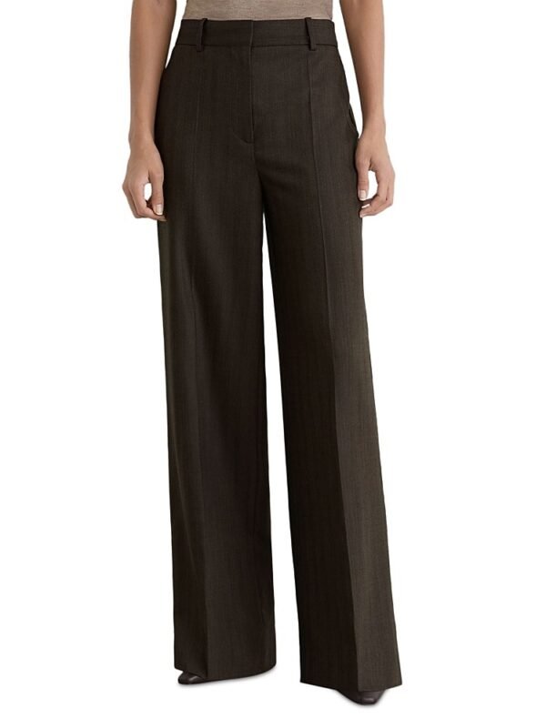 Reiss Petites Dawson Wool Blend Wide Leg Pants