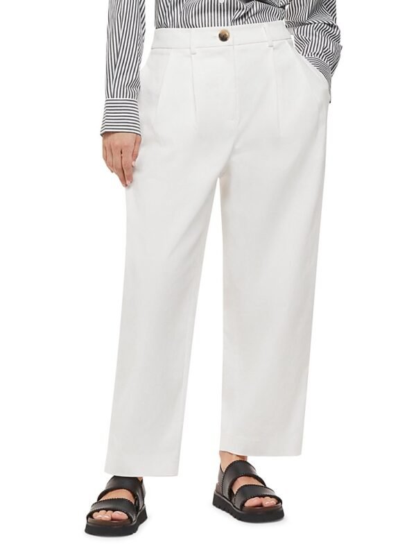 Whistles Petites Bethany Pleated Pants