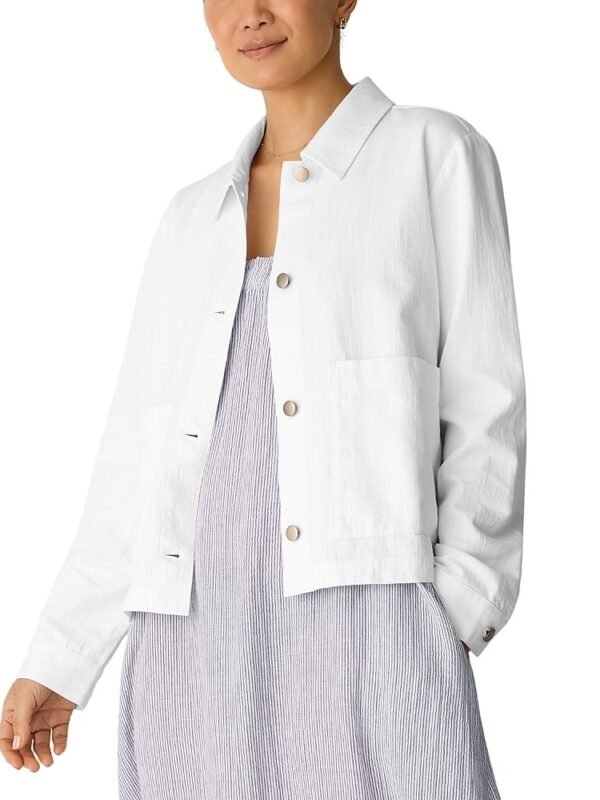 Eileen Fisher Petites Collared Jacket