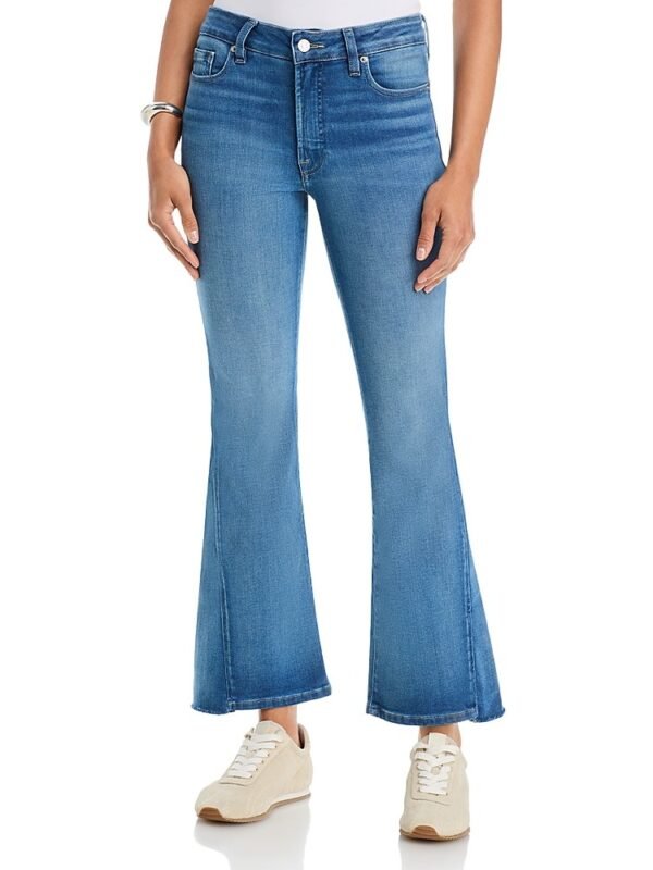 Good American Soft Tech Good Petite High Rise Bootcut Jeans in Indigo