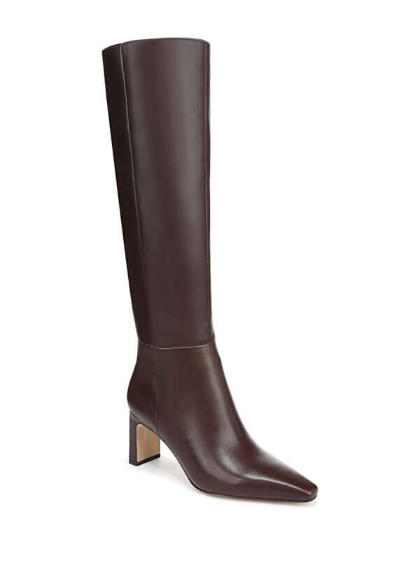 Sam Edelman Women's Sylvia Extra Wide Calf Pointed Toe High Heel Boots