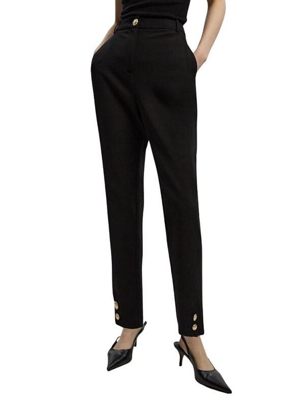 Karen Millen Petite Military Straight Leg Trousers