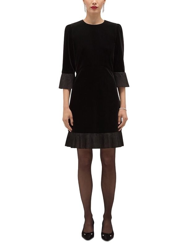 Hobbs London Petites Ashley Velvet Mini Dress