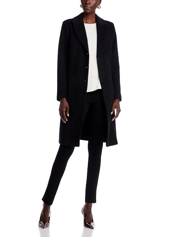 Chiara Boni La Petite Robe Belted Wool Blend Coat