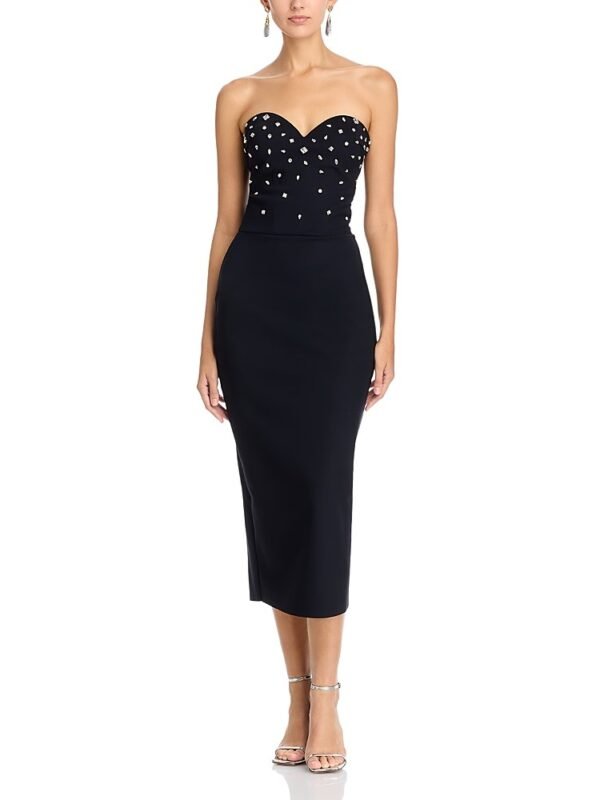 Chiara Boni La Petite Robe Mahta Embellished Midi Dress