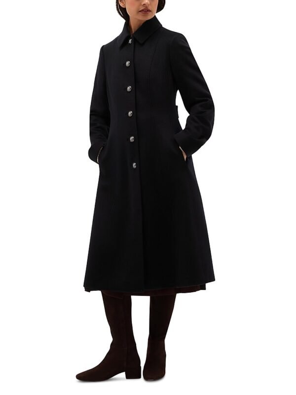 Hobbs London Petite Iona Wool Collared Coat